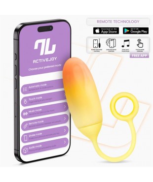 Huevo Silicona Doble Capa con APP Amarillo/Naranja