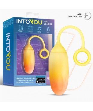 Huevo Silicona Doble Capa con APP Amarillo/Naranja