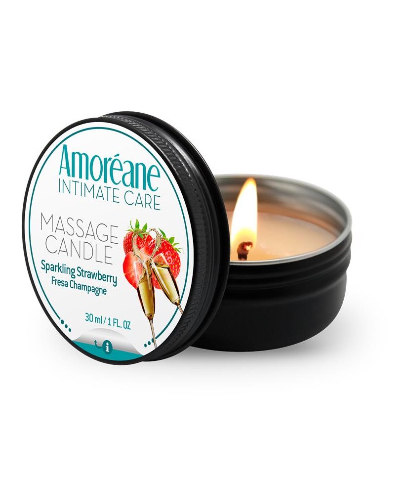 Vela de Masaje Fresa Champagne 30 ml