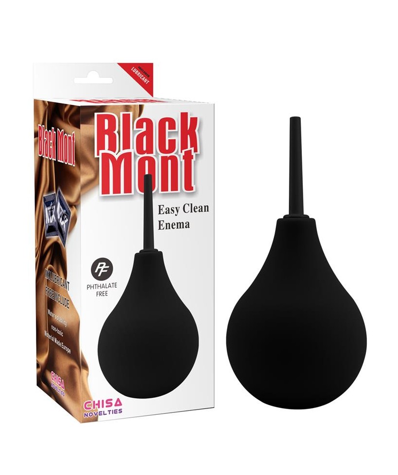 Ducha Anal Easy Clean 17 cm Negro