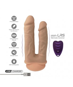 Dildo Doble Penetracion 2 Motores Control Remoto
