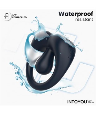 Kenny Anillo Vibrador con Estimulador de Clitoris y APP Azul Oscuro