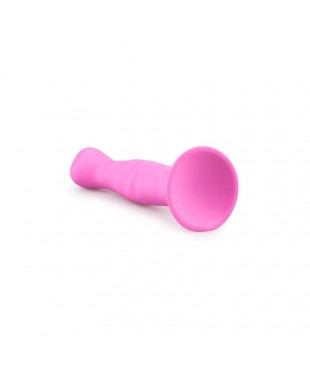 Dildo con Ventosa de Silicona Rosa