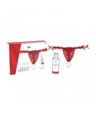 Braguita Brasileña con Gel Deslizante Base Agua de Fresa 50 ml