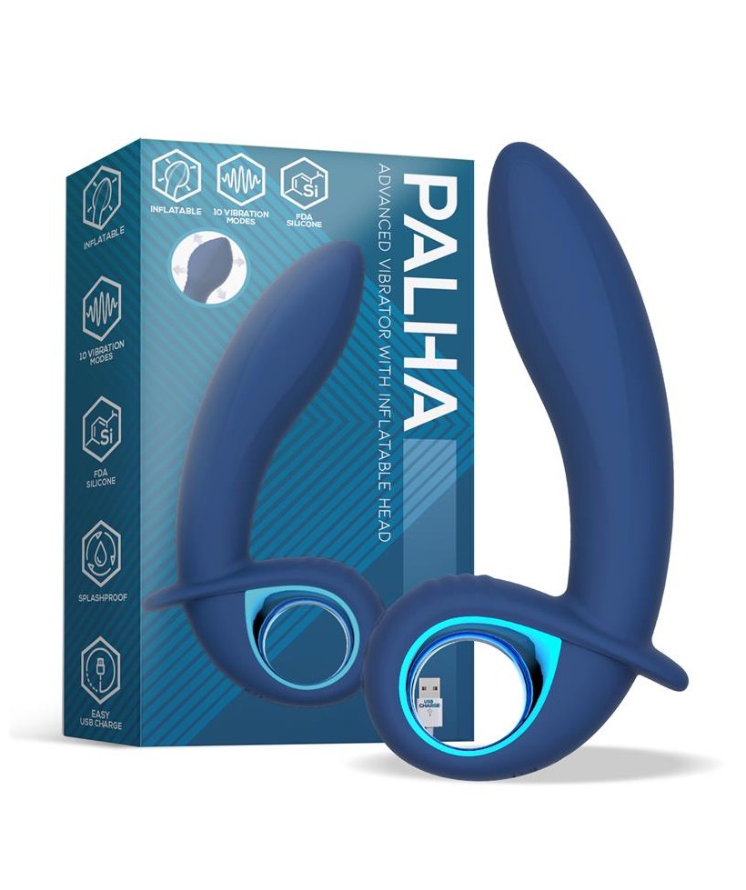 Vibrador Alpha Advanced con Funcion de Inflado y Vibracion USB Silicona