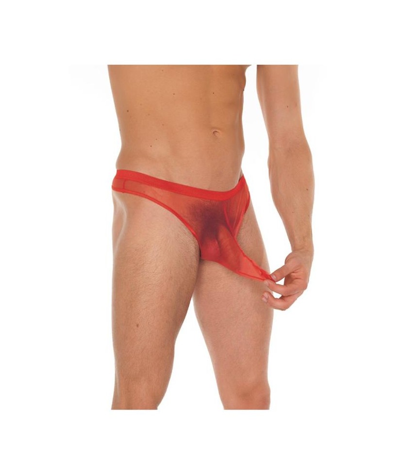 Tanga Rejilla Rojo Talla unica