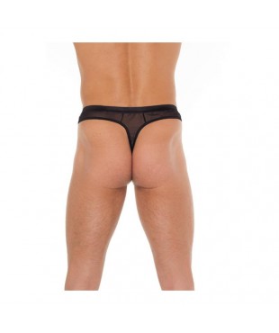 Tanga Rejilla Negro Talla Única