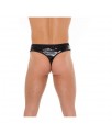 Tanga de PVC Negro Talla unica