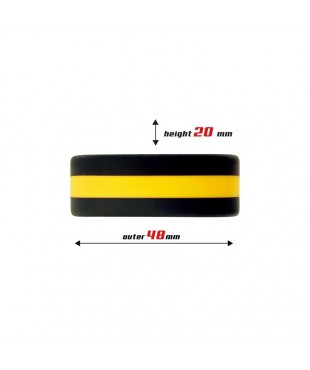 Anillo para el Pene 100 Silicona Solida 36 cm Amarillo y Negro Anillo para el Pene 100 Silicona Solida 36 cm Amarillo y Negro