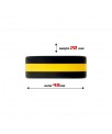 Anillo para el Pene 100 Silicona Solida 36 cm Amarillo y Negro