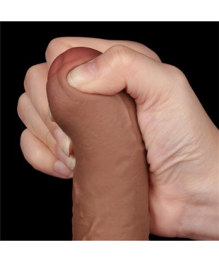 Dildo con Piel Retractil 7 Bronceado