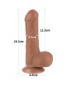 Dildo con Piel Retractil 7 Bronceado