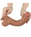 Dildo con Piel Retractil 95 Bronceado