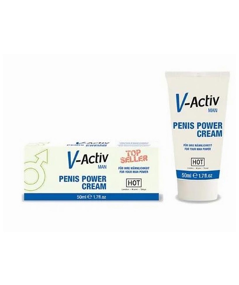 Hot V Activ Penis Power Crema Potenciadora para Hombre 50 ml