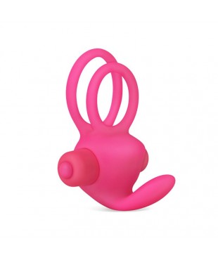 Anillo Vibrador Doble Power Clit Duo Rosa