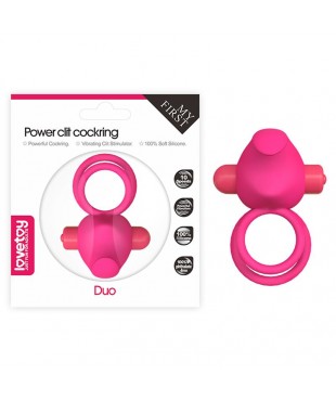 Anillo Vibrador Doble Power Clit Duo Rosa