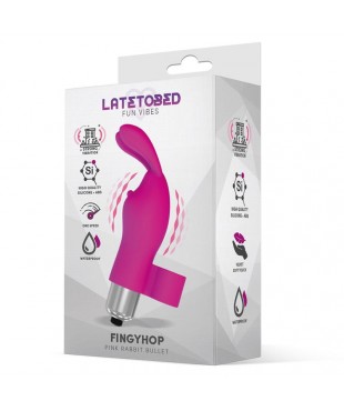 Fingyhop Bala Vibradora con Conejito Silicona Rosa