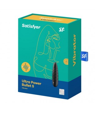 Ultra Power Bullet 5 Bala Vibradora Negra
