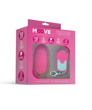 Huevo Vibrador con Control Remoto Tamaño Mediano Rosa