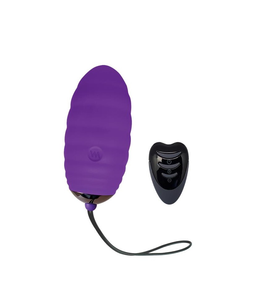 Huevo Vibrador Ocean Breeze 20 con Control Remoto Purpura