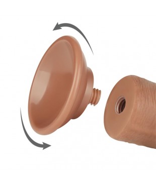 Dildo con Piel Retractil 8 Bronceado