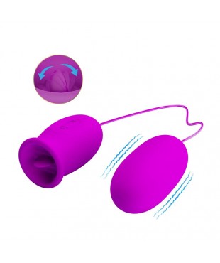 Daisy Huevo Vibrador y Estimulador con Lengua