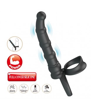 Tatum Plug Anal con Anillo para el Pene con Vibracion