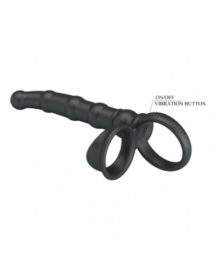 Tatum Plug Anal con Anillo para el Pene con Vibracion