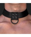 Collar con Correa Negro Mate