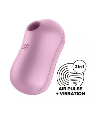 Cotton Candy Succionador de Clítoris y Vibrador Lila