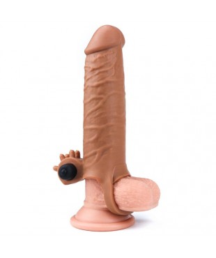Funda para el Pene con Vibracion Add 2 Pleasure X Tender Marron Funda para el Pene con Vibracion Add 2 Pleasure X Tender Marron