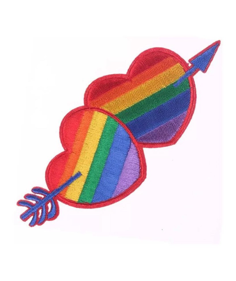 Parche de Corazon Colores Bandera LGBT