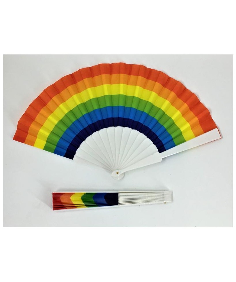 Abanico Plastico Bandera LGBT
