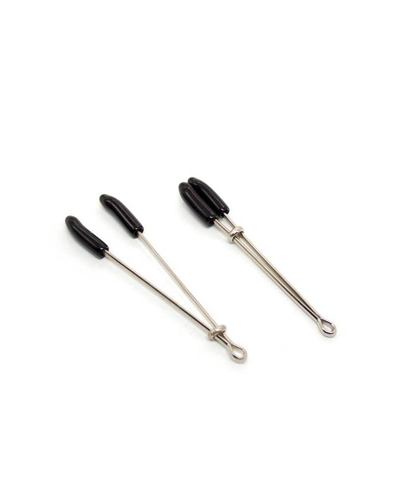 Pinzas para Pezones Metal Negro Plata