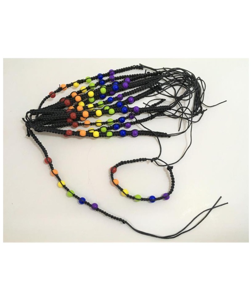 Pulsera Hilo Redonda Bandera LGBT