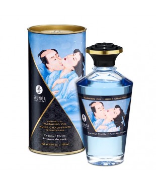 Shunga Aceite de Masaje Efecto Calor Aroma a Coco