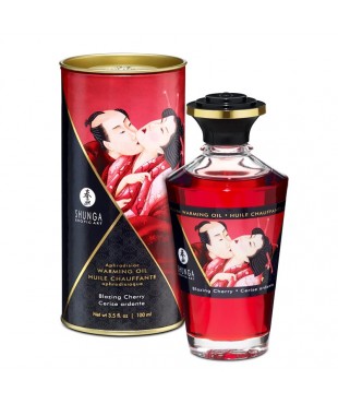 Shunga Aceite de Masaje Efecto Calor Cereza Ardiente