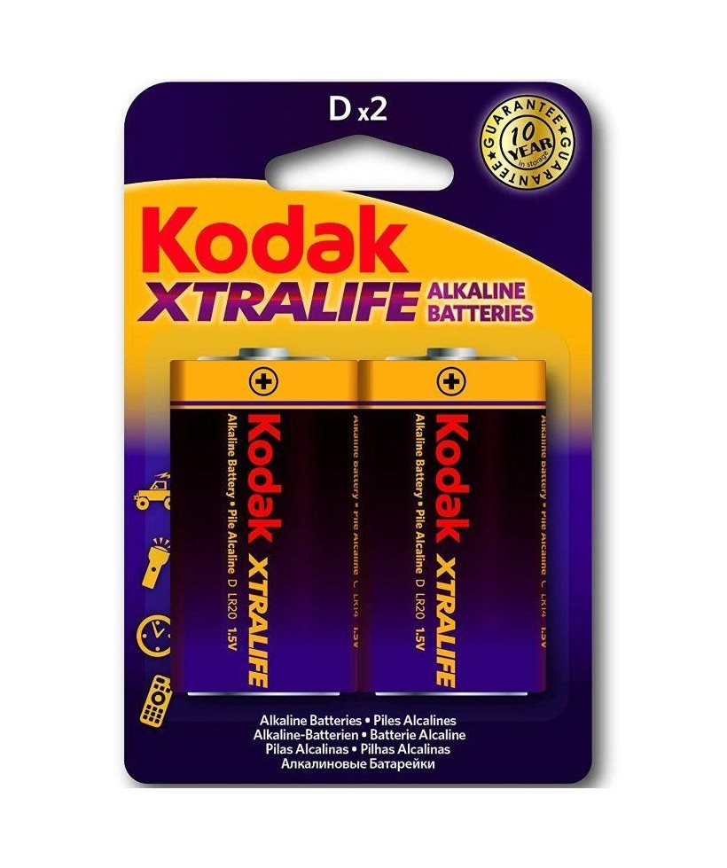 Xtralife Pila Alkalina D LR20 Blister de 2