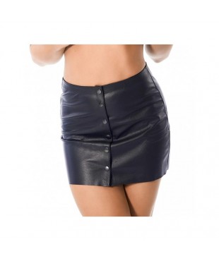 Mini Falda de Cuero