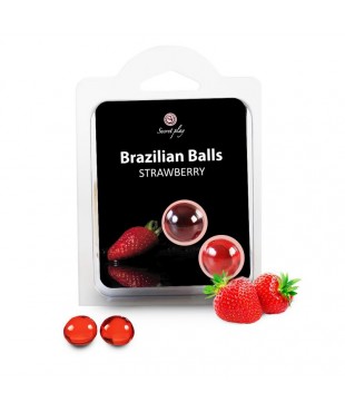 Secret Play Set 2 Brazilian Balls Aroma Fresa