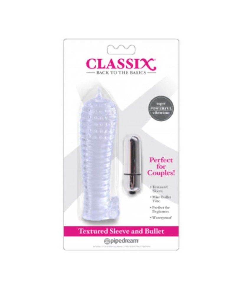 Duo Funda Texturizada y Mini Bala Transparente