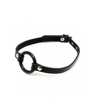 Mordaza Forma Anillo Cuero