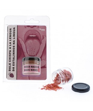 Dale Chispa a la Lengura Caramelo Sabor Fresa con Chasquidos