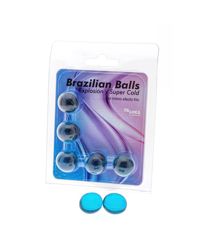 Set 5 Brazilian Balls Gel Excitante Efecto Frio