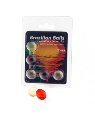 Set 5 Brazilian Balls Gel Efecto Supercalientamiento