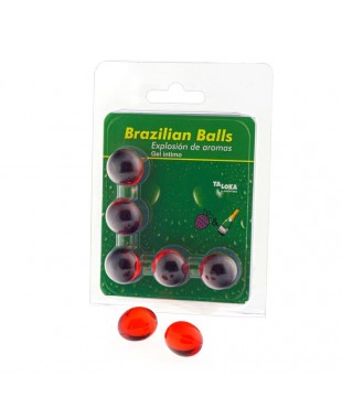 Set 5 Brazilian Balls Explosion Aroma de Fresa-Champan