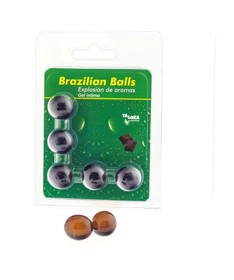 Set 5 Brazilian Balls Explosion Aroma Chocolate