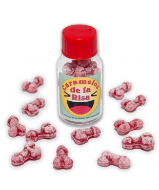 Bote Caramelos Pene Risa 12 und