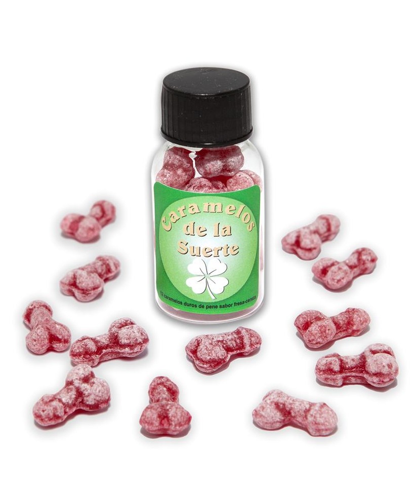 Bote Caramelos Pene Suerte 12 und