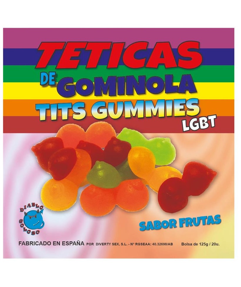 Caja de Gominolas de Pecho Sabor Frutas